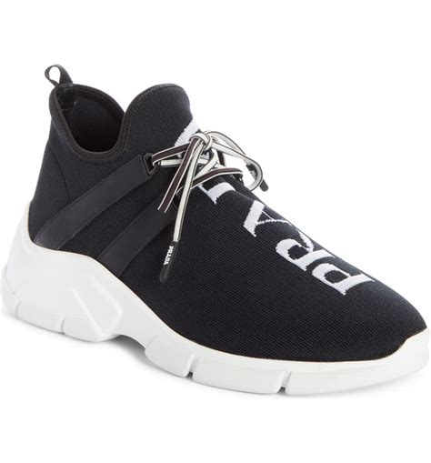 prada sock trainers|prada leather sneakers women's.